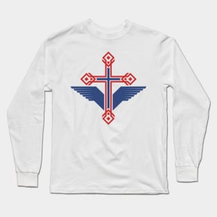 Cross of Jesus Christ and wings - a symbol of the Spirit Long Sleeve T-Shirt